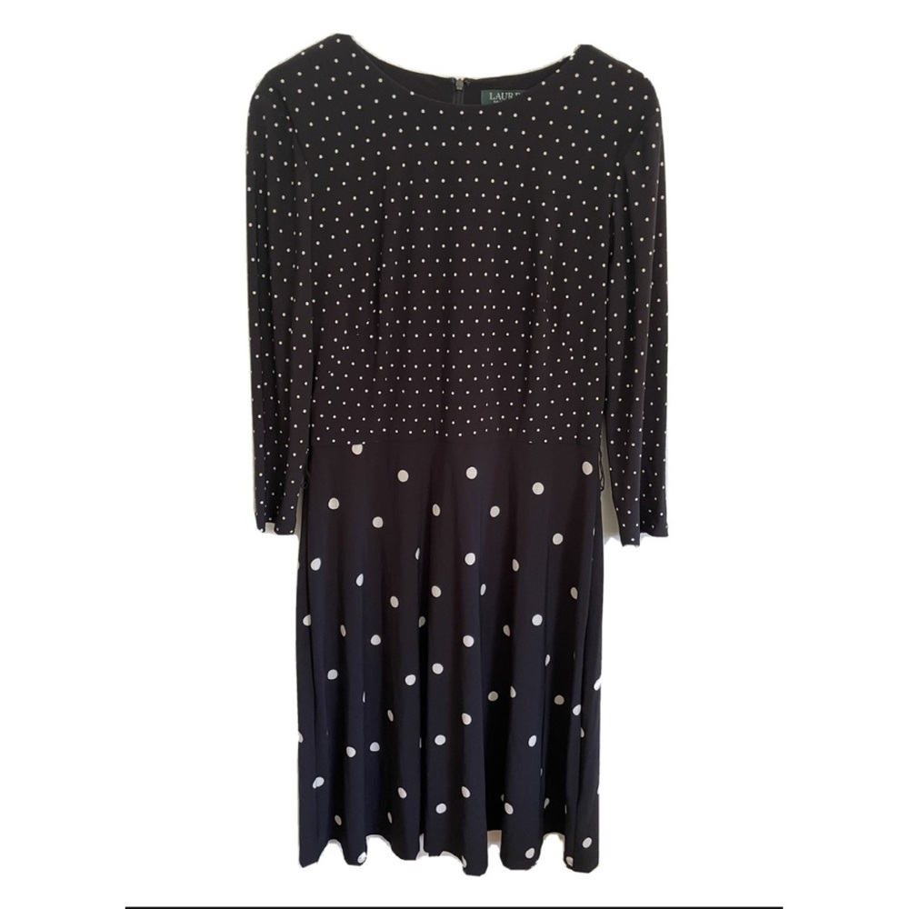 Black polkadot Lauren By RL dress